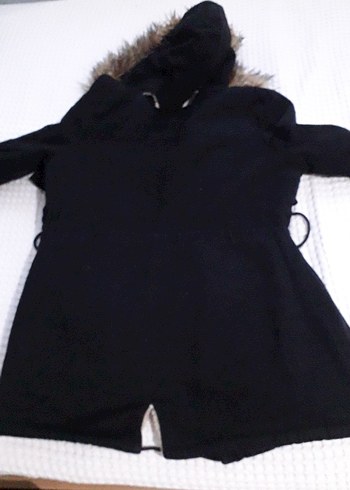 Kürklü Siyah Kadın Kışlık Mont - Görsel 6