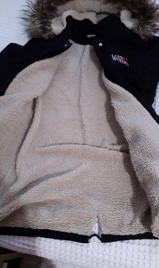 Kürklü Siyah Kadın Kışlık Mont - Görsel 3