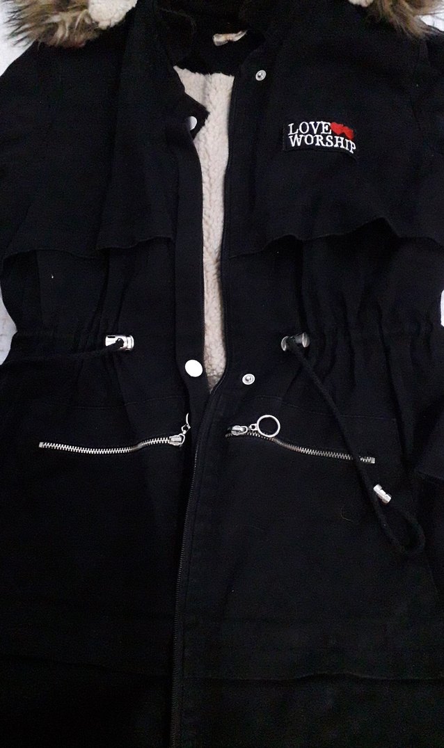 Kürklü Siyah Kadın Kışlık Mont - Görsel 5