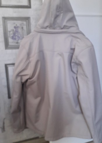 Gri Kapüşonlu Fermuarlı Erkek Rüzgarlık - Görsel 3