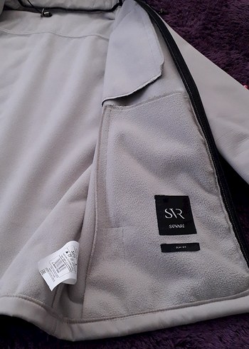 Gri Kapüşonlu Fermuarlı Erkek Rüzgarlık - Görsel 5