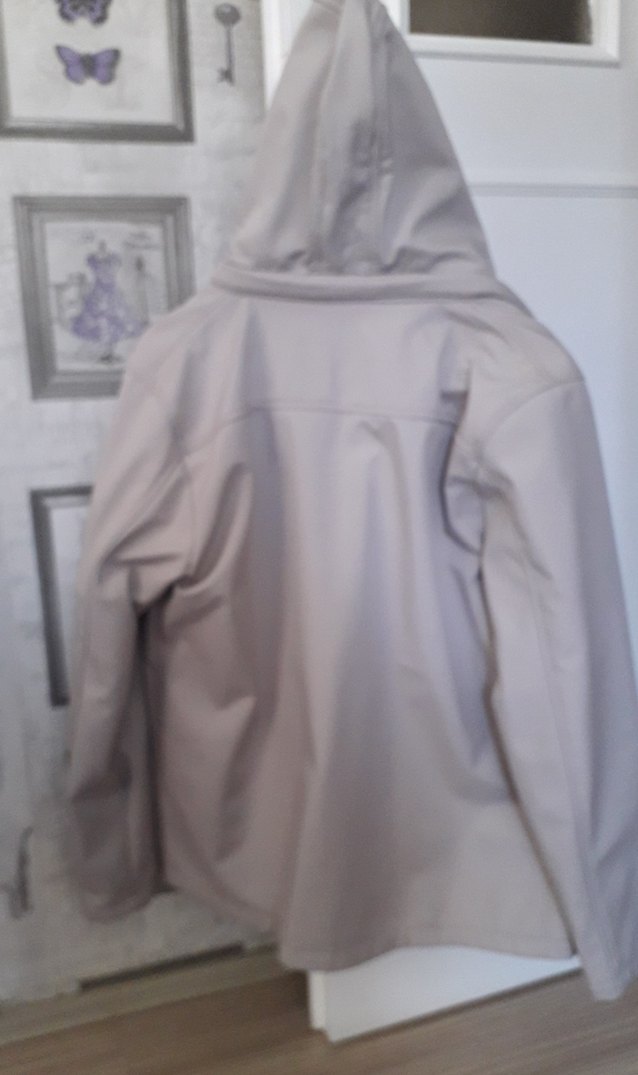 Gri Kapüşonlu Fermuarlı Erkek Rüzgarlık - Görsel 3