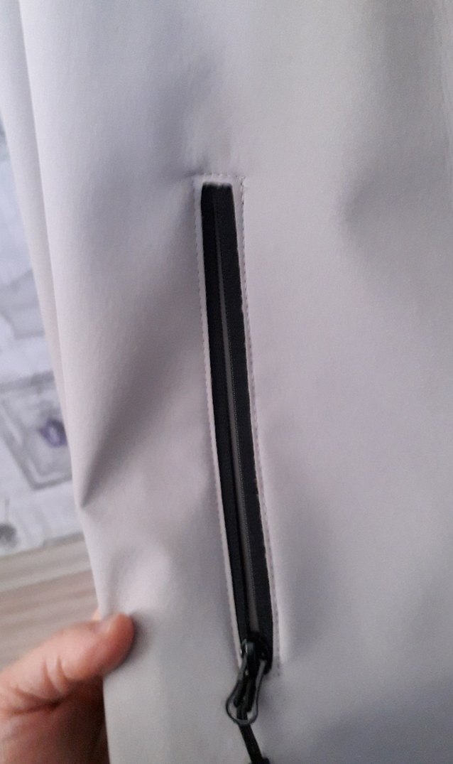 Gri Kapüşonlu Fermuarlı Erkek Rüzgarlık - Görsel 2