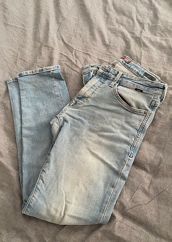 Gri Regular Fit Denim Erkek Pantolon