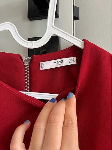 s Beden bordo Renk Mango bordo mini elbise