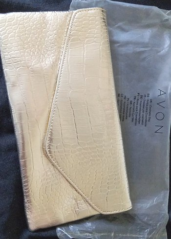 Altın Renkli Kadın Portföy el Çanta avon