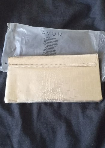 Avon Altın Renkli Kadın Portföy el Çanta avon