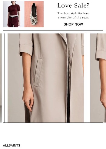 ALLSAINTS TRENÇKOT - Görsel 4