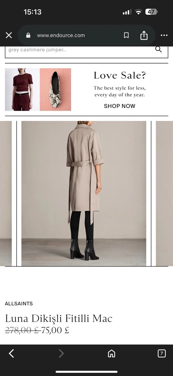 ALLSAINTS TRENÇKOT - Görsel 3