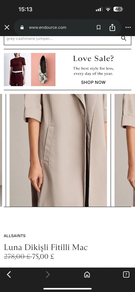 ALLSAINTS TRENÇKOT - Görsel 4