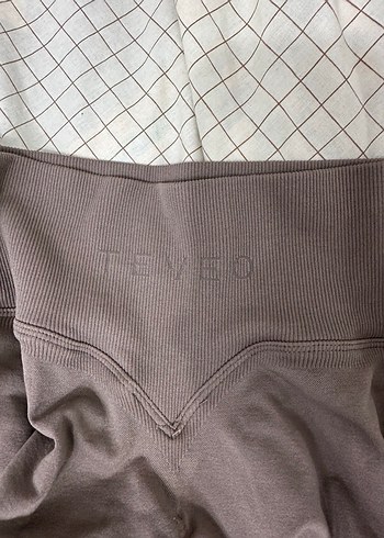 TEVEO Bej Kadın Spor Tayt - Görsel 7