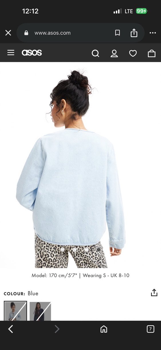 Kadın Açık Mavi Bağcıklı Denim Ceket - Görsel 4