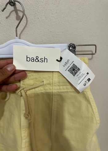 xs Beden sarı Renk Ba&sh butter yellow Bağcıklı Mini Şort