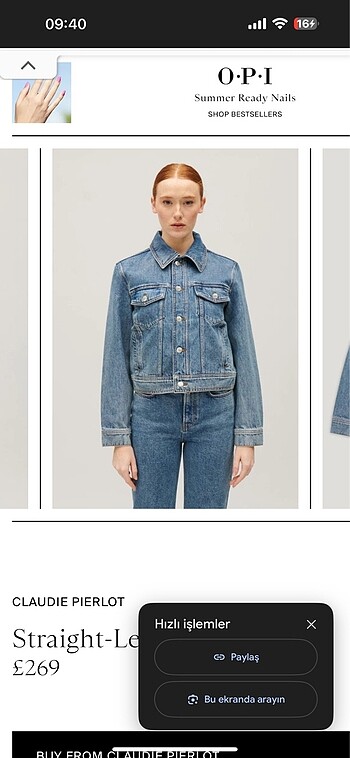 s Beden CLAUDIE PIERLOT KOT CEKET