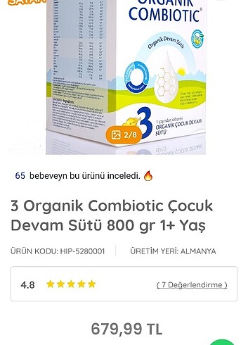 Hipp 3 combiotik mama