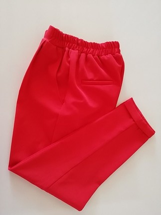 kırmızı havuç pantalon 