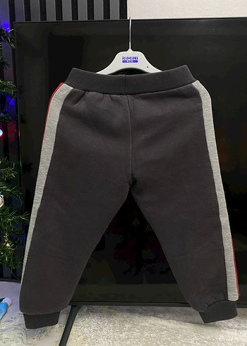 Gri Erkek Çocuk Nakışlı Eşofman Altı - Görsel 6