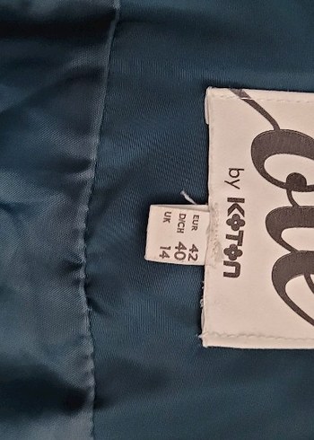 Koyu yeşil Midi Kadın Kışlık Mont - Görsel 5