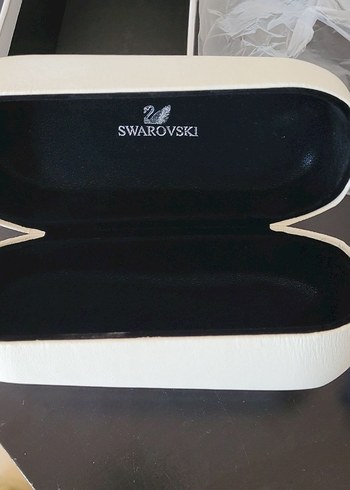 Swarovski gözlük kabı beyaz - Görsel 2
