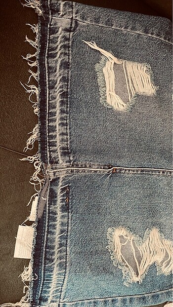 Pull and Bear Jean Kısa Etek