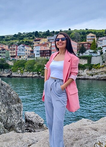 Bershka blazer Pembe ceket