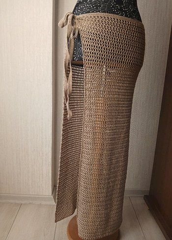 Uzun el örgü pareo - Görsel 5