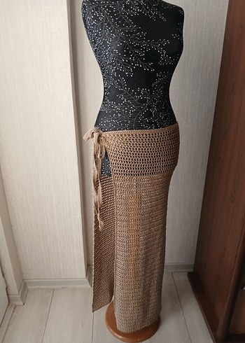 Uzun el örgü pareo - Görsel 6