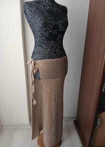 Uzun el örgü pareo - Görsel 3