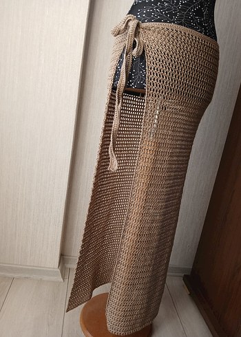 Uzun el örgü pareo - Görsel 2