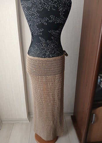 Uzun el örgü pareo - Görsel 7