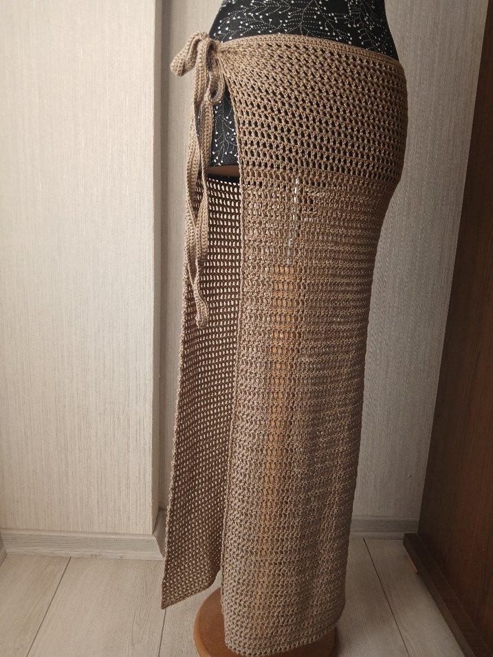 Uzun el örgü pareo - Görsel 5
