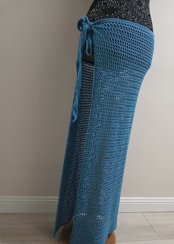 Uzun el örgü pareo - Görsel 2