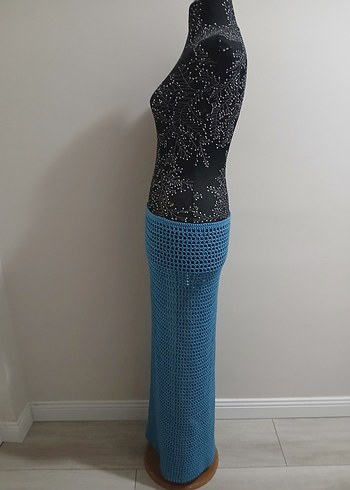 Uzun el örgü pareo - Görsel 4