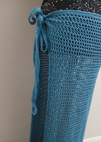 Uzun el örgü pareo - Görsel 6