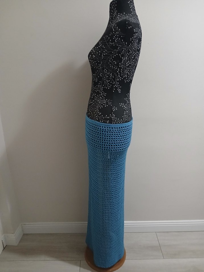 Uzun el örgü pareo - Görsel 4