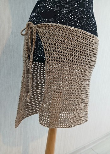 Kısa örgü pareo - Görsel 6