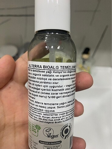 Beden Alterre Yüz Temizleme Yağı
