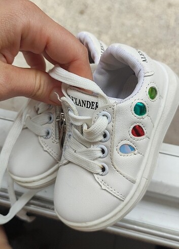 21 Beden beyaz Renk Kız bebek spor ayakkabı 