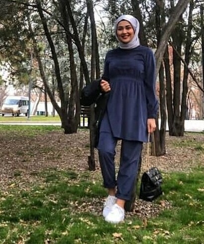 Tesettür ikili takım 36 beden kadife