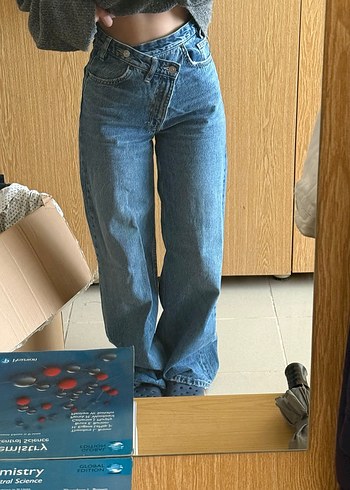 Zara zara yüksek bel wide leg trf jeans