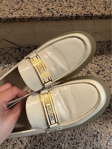 40 Beden beyaz Renk Christian dior loafer