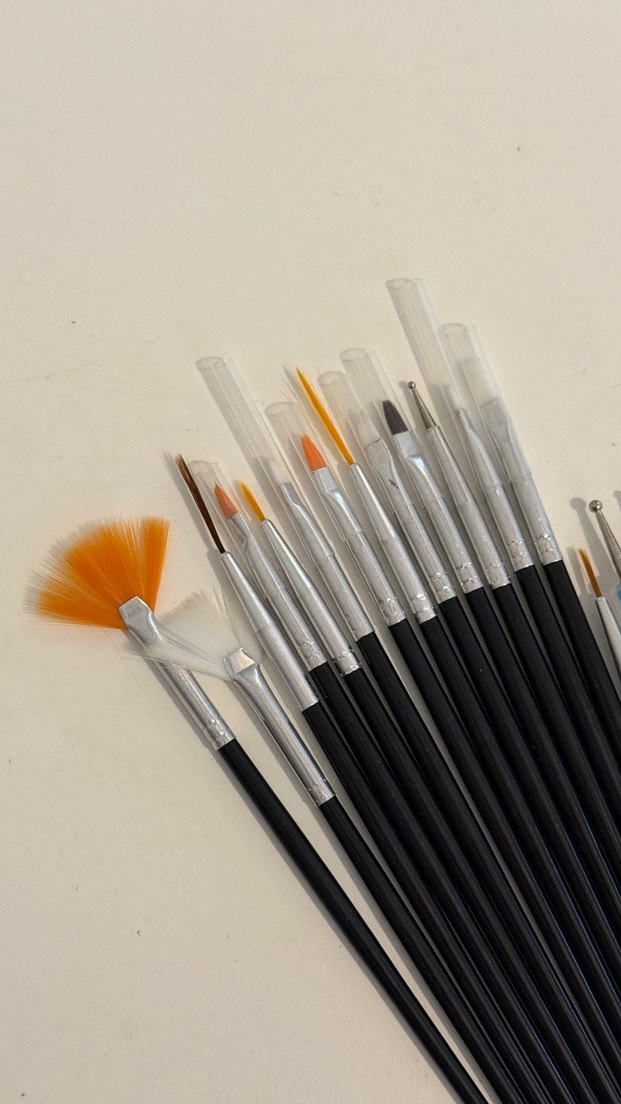 Tırnak Süsleme Fırça ve Puantaj Seti - Görsel 2