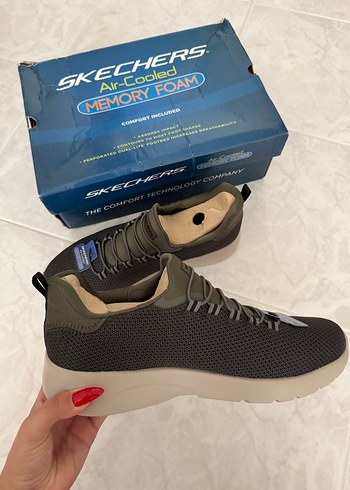 Skechers Skechers Haki Erkek Memory Foam Lite Weight Spor Ayakkabı