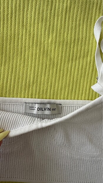 diğer Beden beyaz Renk Dilvin Triko Crop