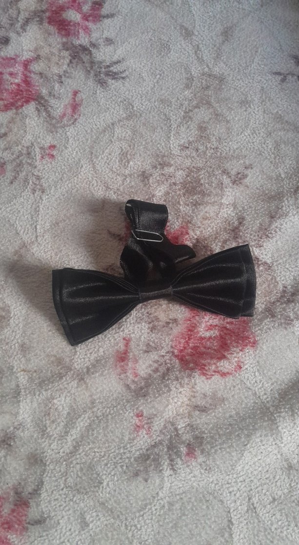 Siyah Bağlamalı Erkek Papyon - Görsel 2