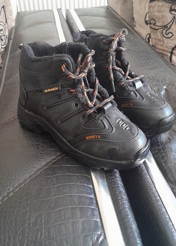 30 Beden Siyah Biker Lastik Botlar Çocuklar için