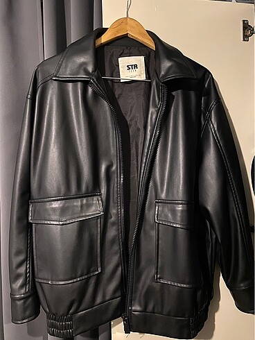 Stradivarius Oversize Deri Ceket