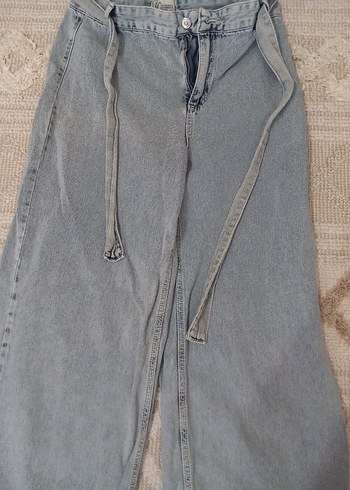 Geniş Kesim Midi Kot Pantolon - Görsel 2