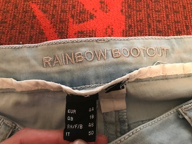 44 Beden Bonprix Rainbow Bootcut Jean