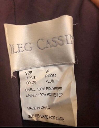 36 Beden bordo Renk Oleg Cassini abiye mürdüm renk